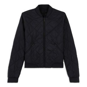 black lululemon bomber size 4 lightly used